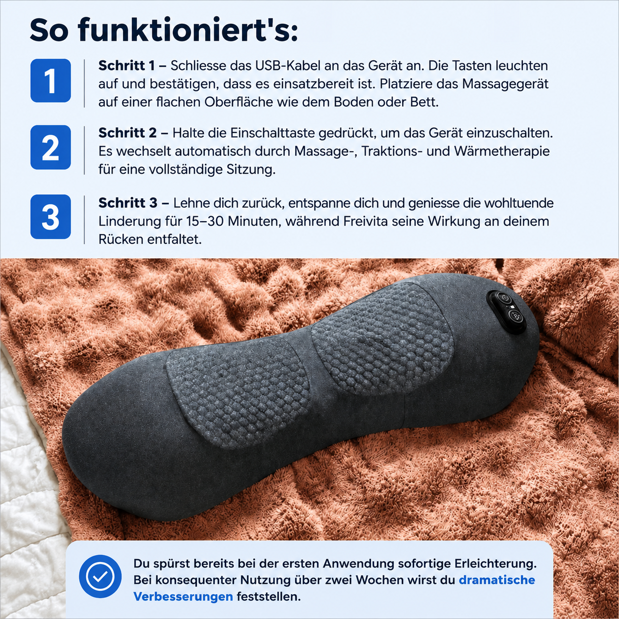 Freivita 3-Zonen-Tiefenmassagegeärt